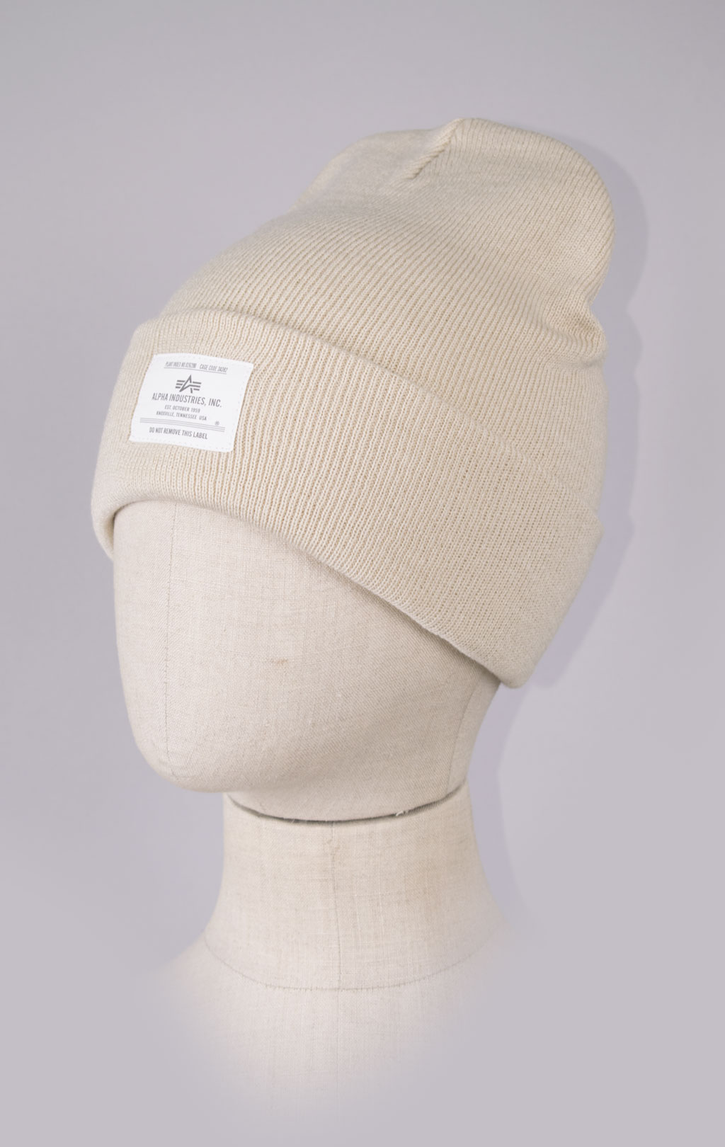 Шапка ALPHA INDUSTRIES ESSENTIAL BEANIE FW 23/24 limestone 