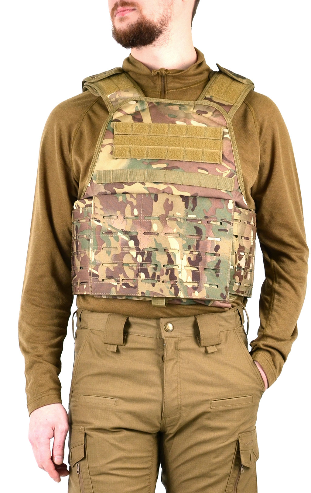 Жилет тактический Mil-Tec GEN-II laser MOLLE multicam 