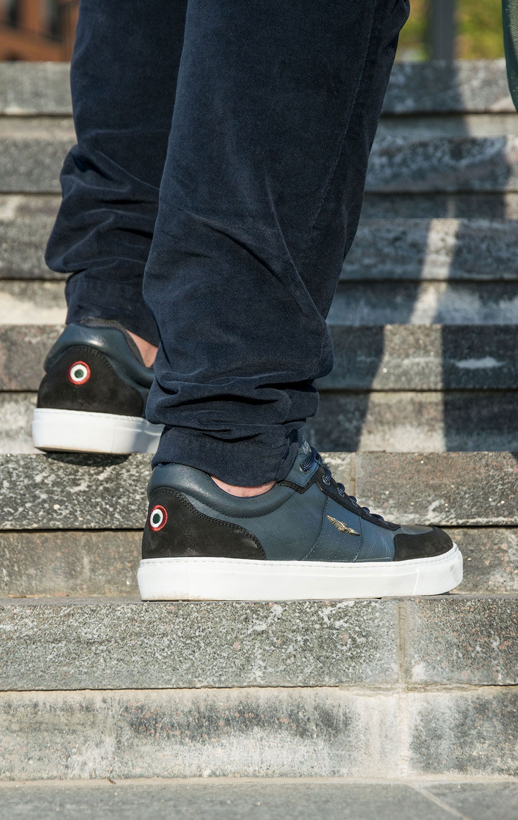 Сникеры AERONAUTICA MILITARE SS 23 m/PT blue black (SC 233) 