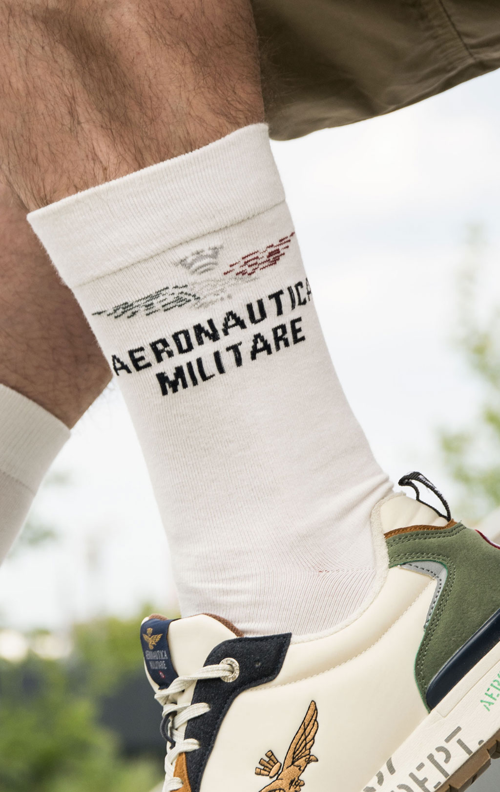 Носки AERONAUTICA MILITARE SS 23/CN off white (CZ 011) 