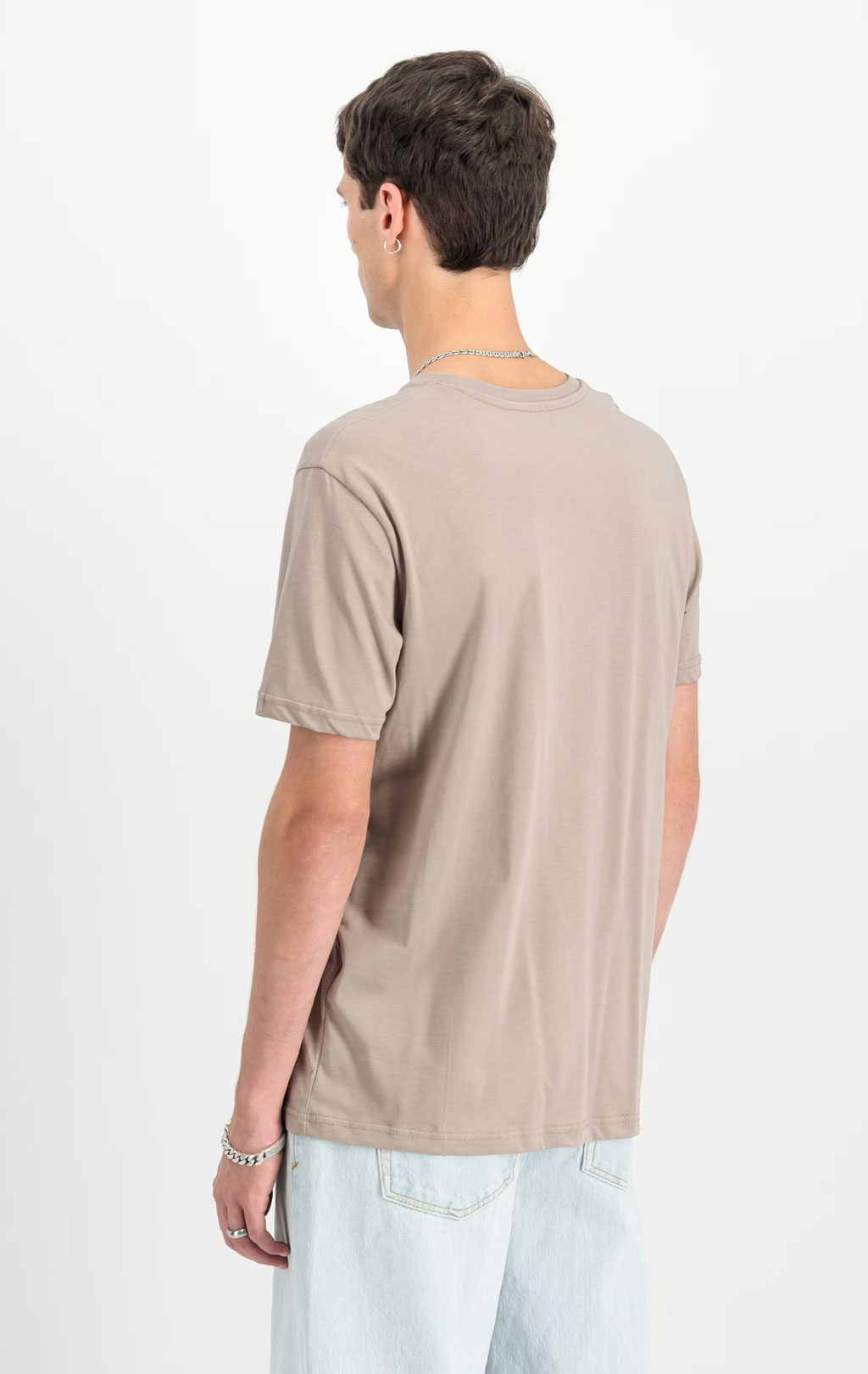 Футболка ALPHA INDUSTRIES BASIC T SMALL LOGO vintage sand 