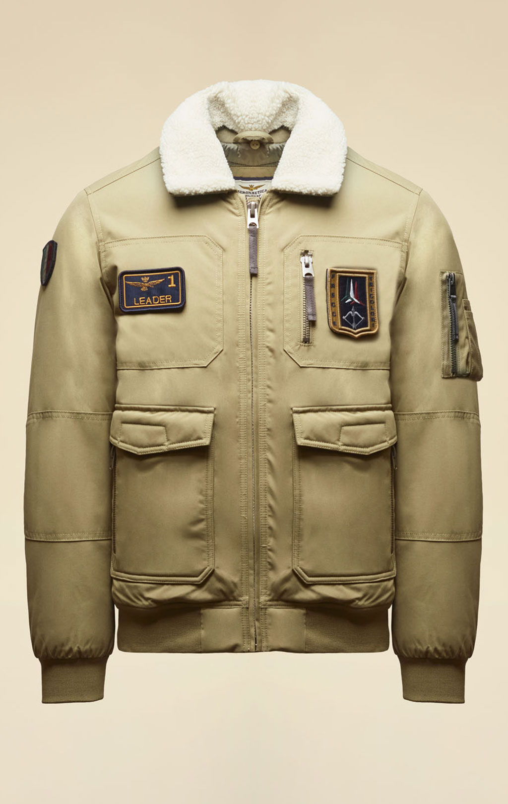 Куртка-пилот AERONAUTICA MILITARE FW 25/26/BD colonial abbey (AB 3024) 