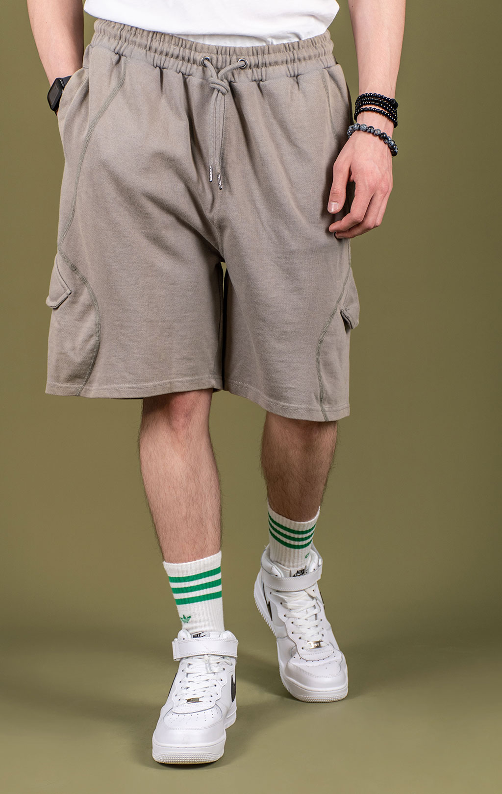 Шорты трикотажные ALPHA INDUSTRIES FRENCH TERRY SHORT SS 25 m mid gray 