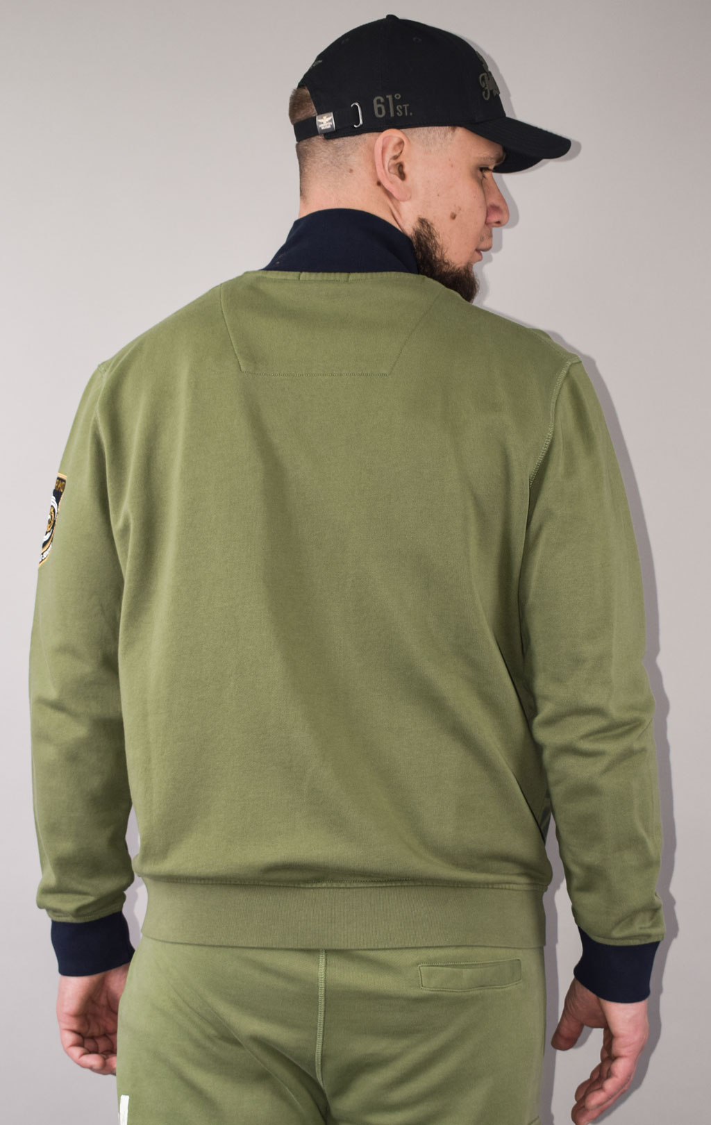 Олимпийка AERONAUTICA MILITARE SS 23/TR verde militare (FE 1748) 