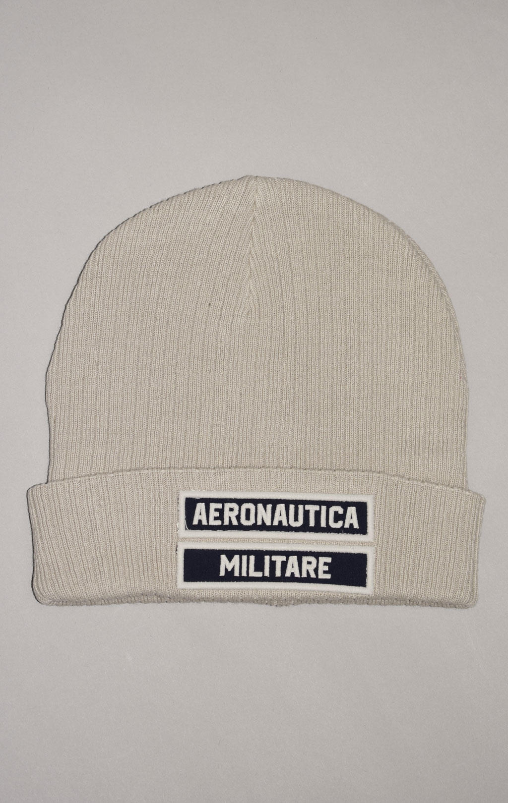Шапка вязаная AERONAUTICA MILITARE FW 23/24/CN ice palace (CU 055) 