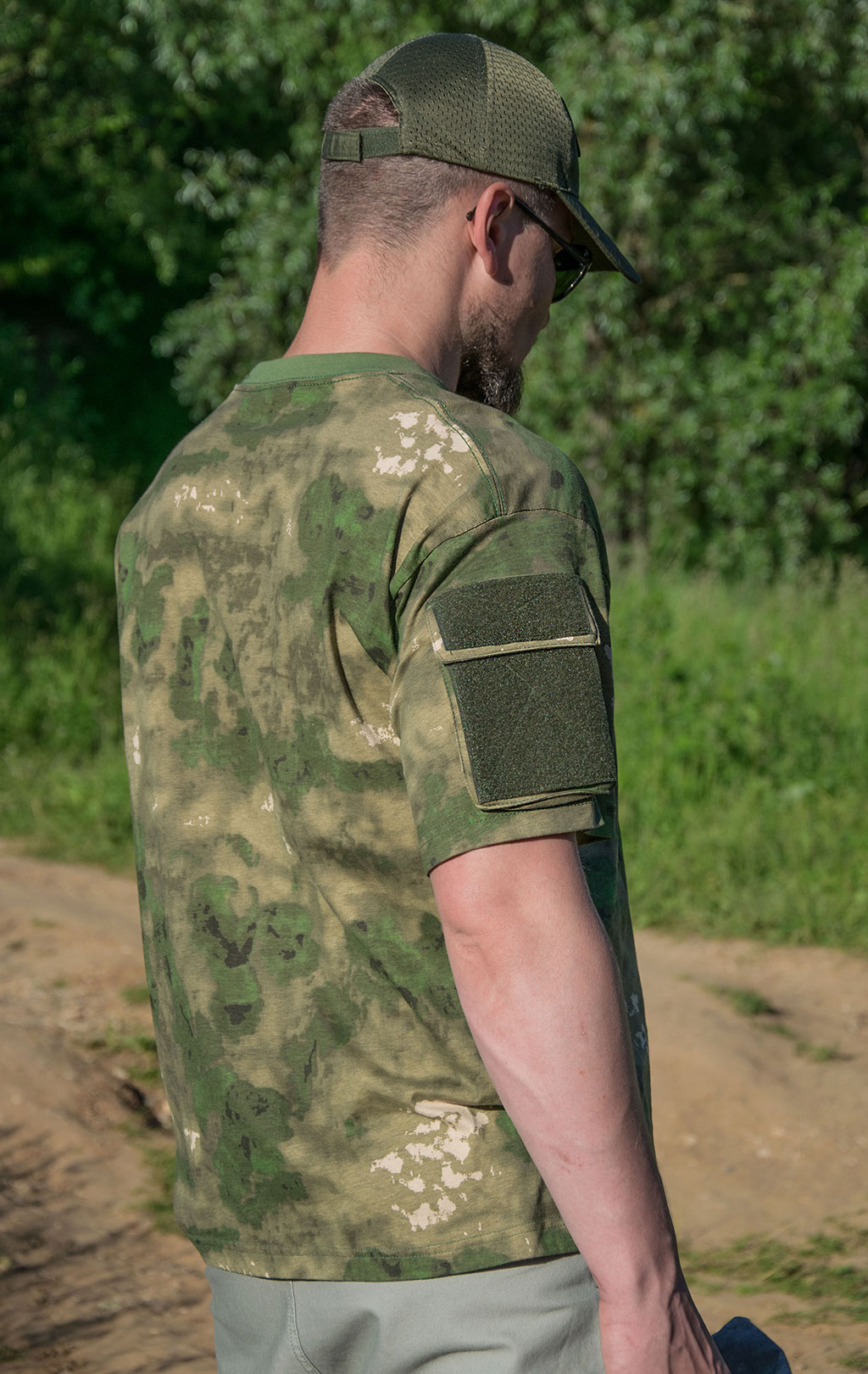 Футболка тактическая Mil-Tec/Fostex Tactical Pocket green camo 