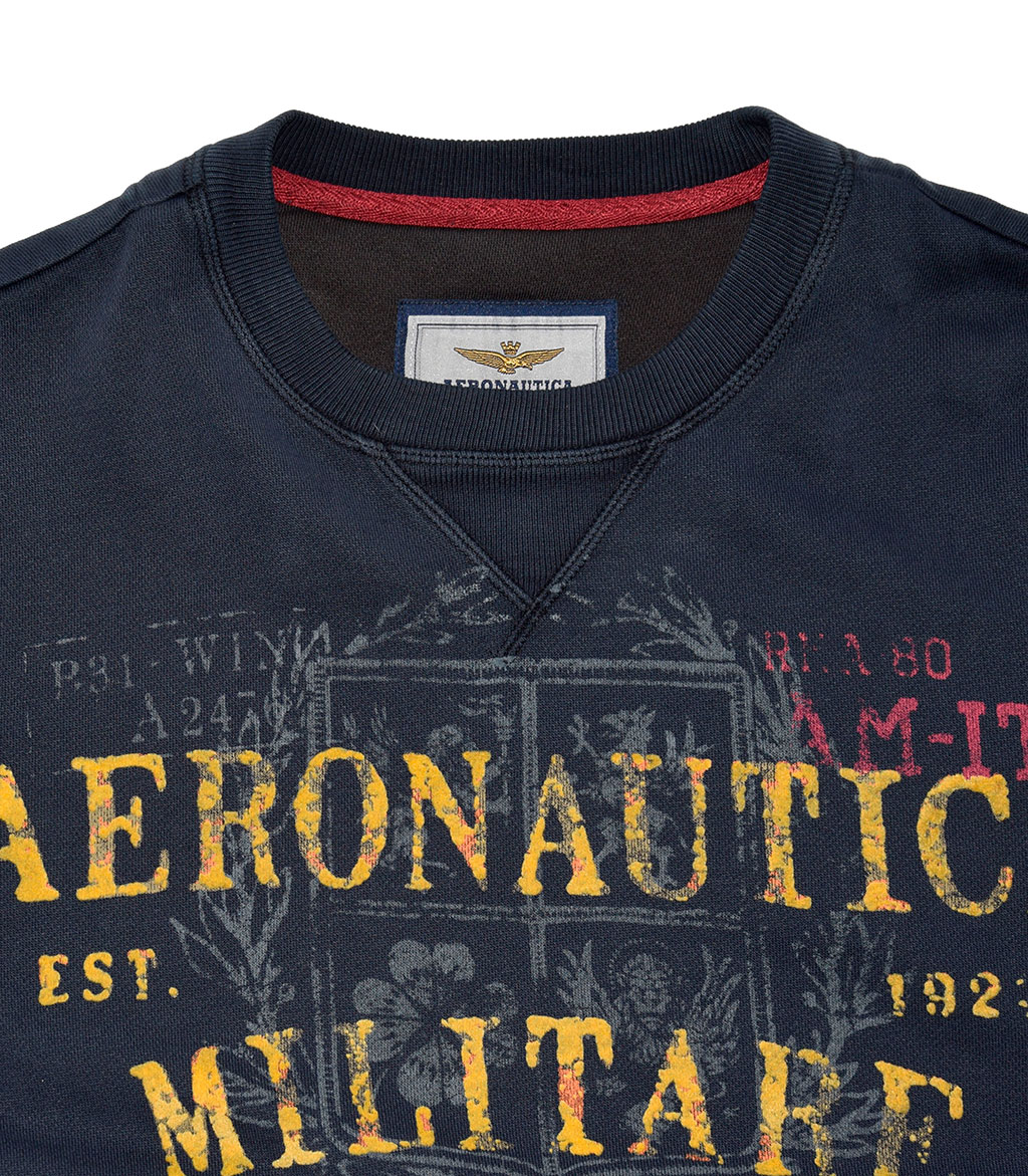 Свитшот AERONAUTICA MILITARE blue navy (FE 1320) 