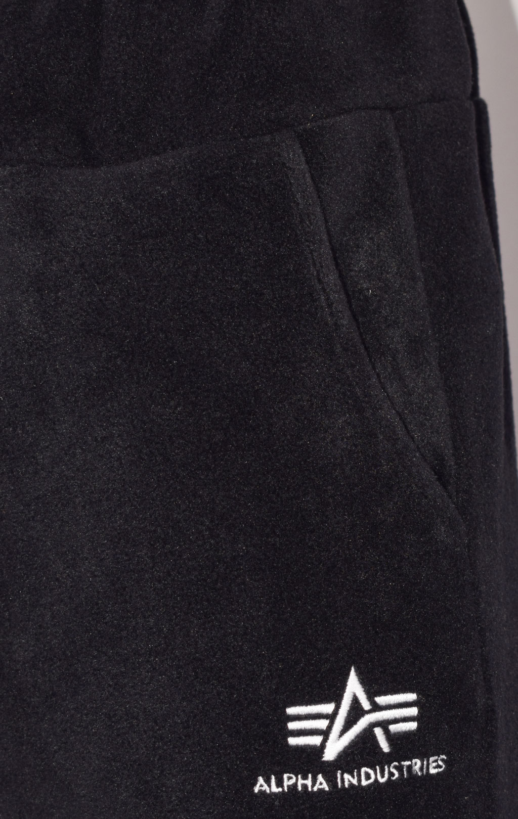 Женские брюки спортивные джоггеры ALPHA INDUSTRIES BASIC JOGGER POLAR FLEECE black 