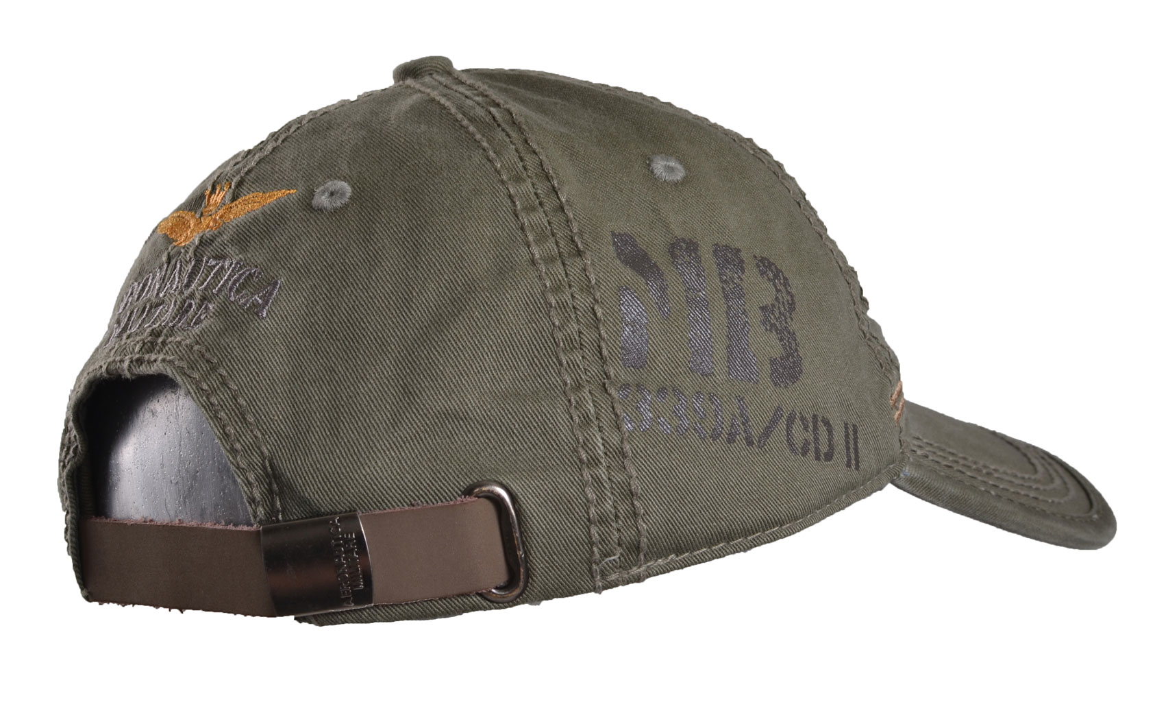 Бейсболка AERONAUTICA MILITARE verde olive (HA 907) 