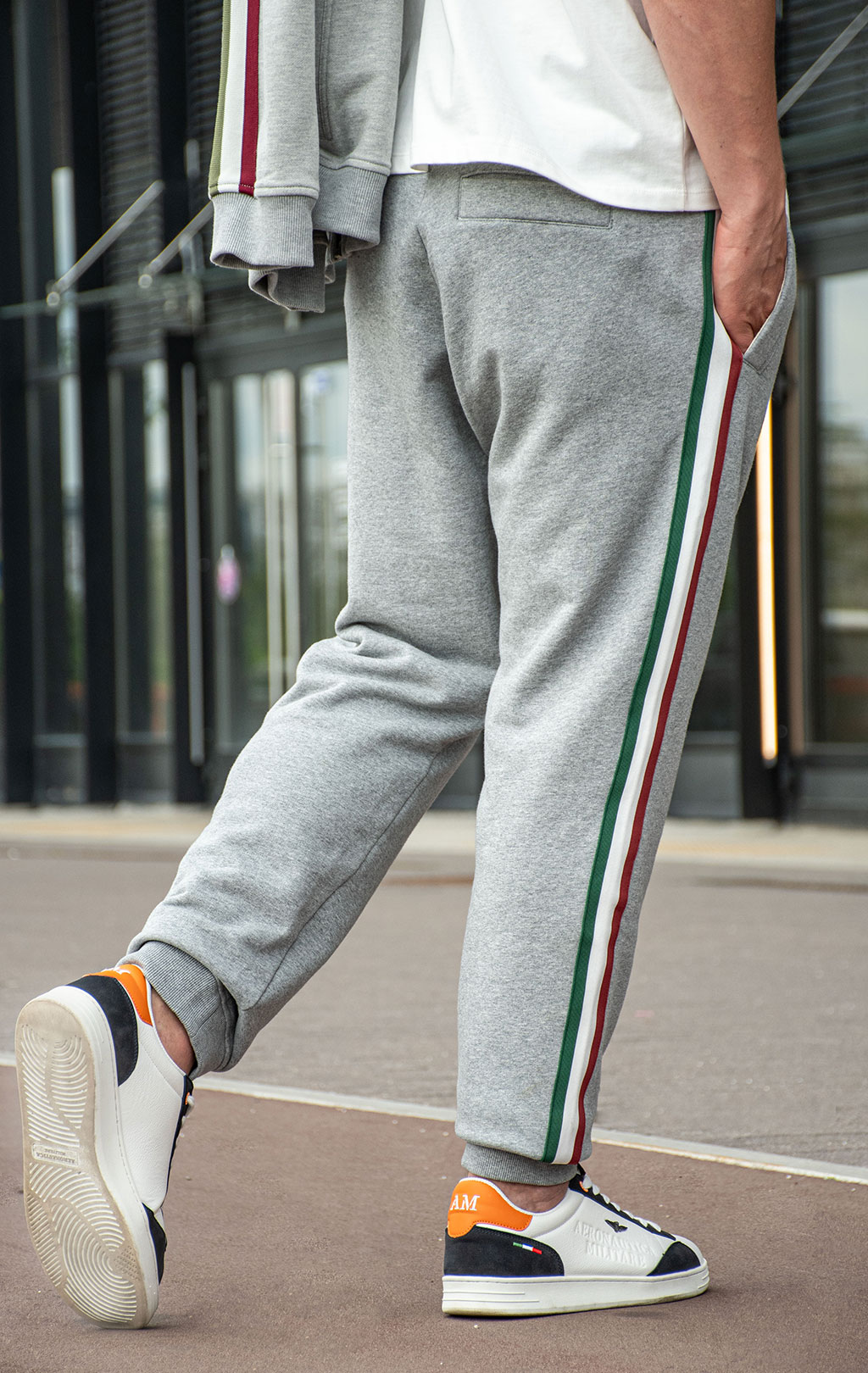 Брюки спортивные AERONAUTICA MILITARE SS 26/BD grigio melange (PF 1005) 