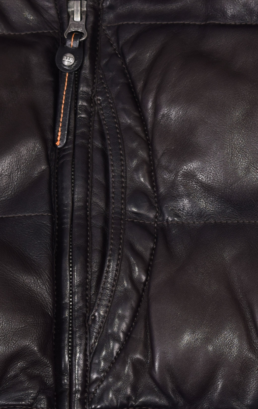 Бомбер PARAJUMPERS ALF LEATHER кожа FW 21/22 dark brown 