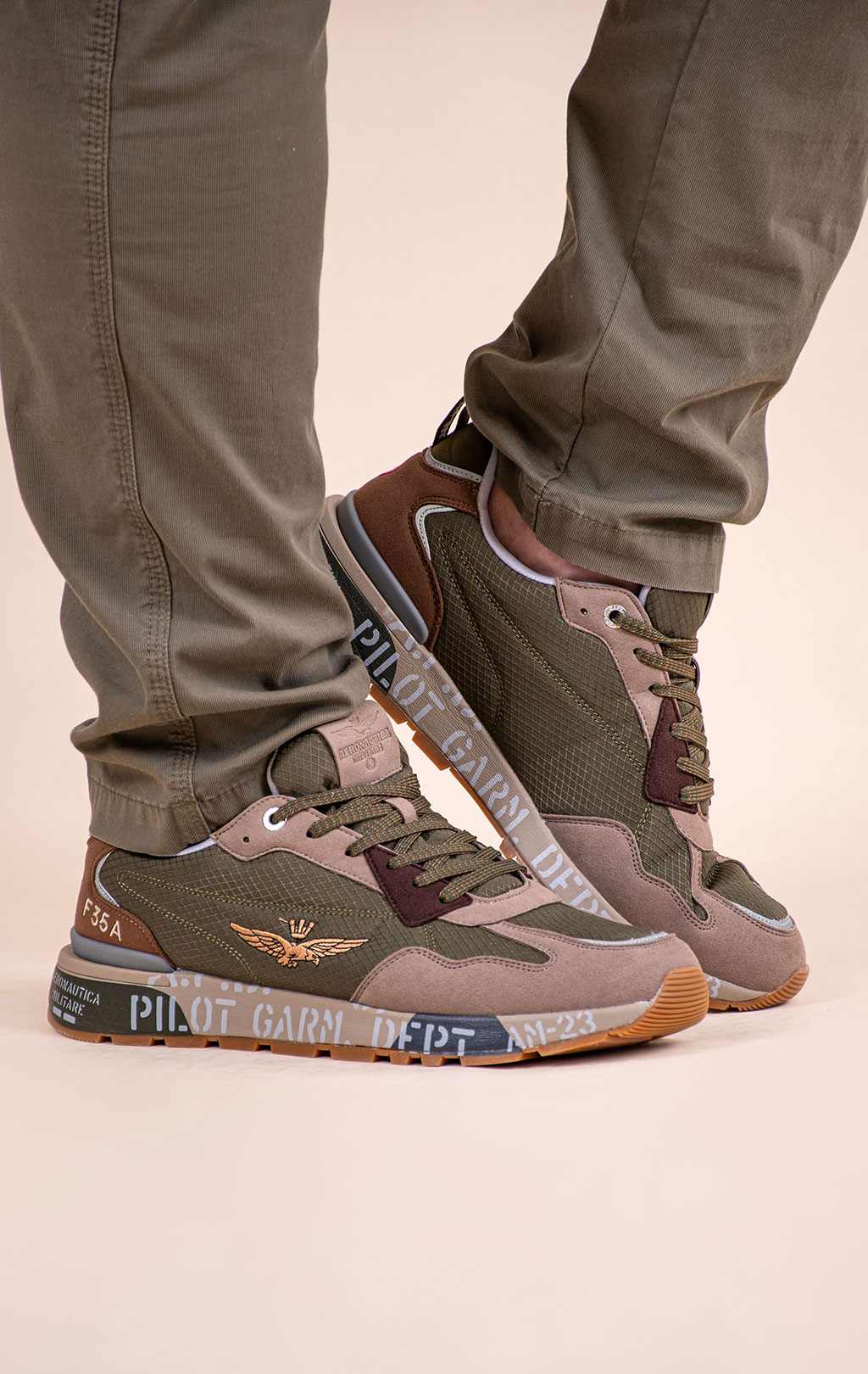 Кроссовки AERONAUTICA MILITARE (SC 0276) SS 26/CN salvia 