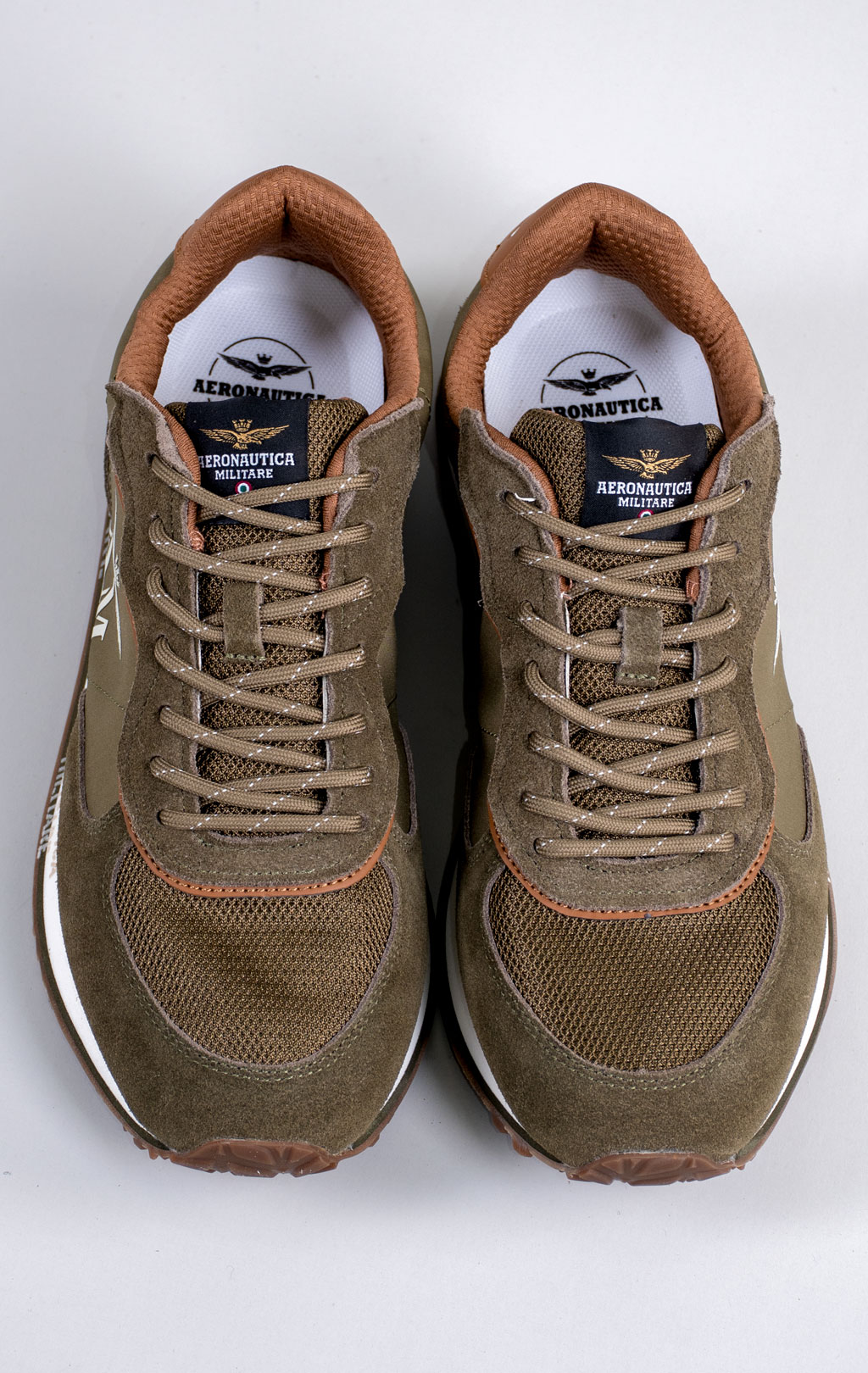 Кроссовки AERONAUTICA MILITARE (SC 0320) SS 26/CN verde militare 