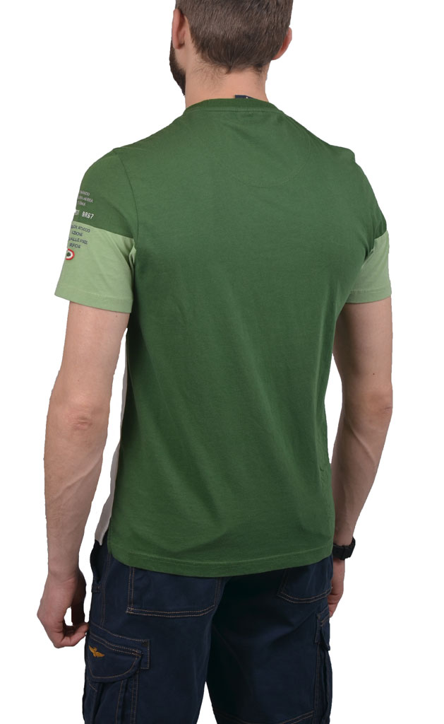 Футболка AERONAUTICA MILITARE verde stone (TS 861) 