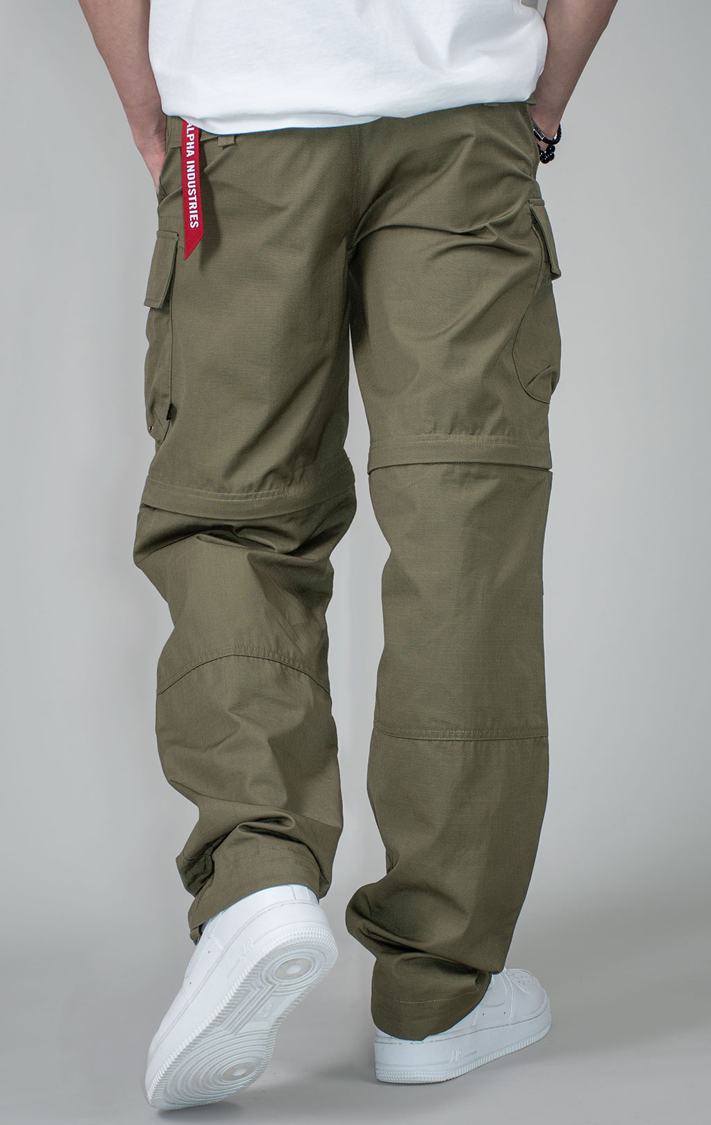 Брюки-карго ALPHA INDUSTRIES CONVERTIBLE CARGO PANT SS 24 m OG-107 green 