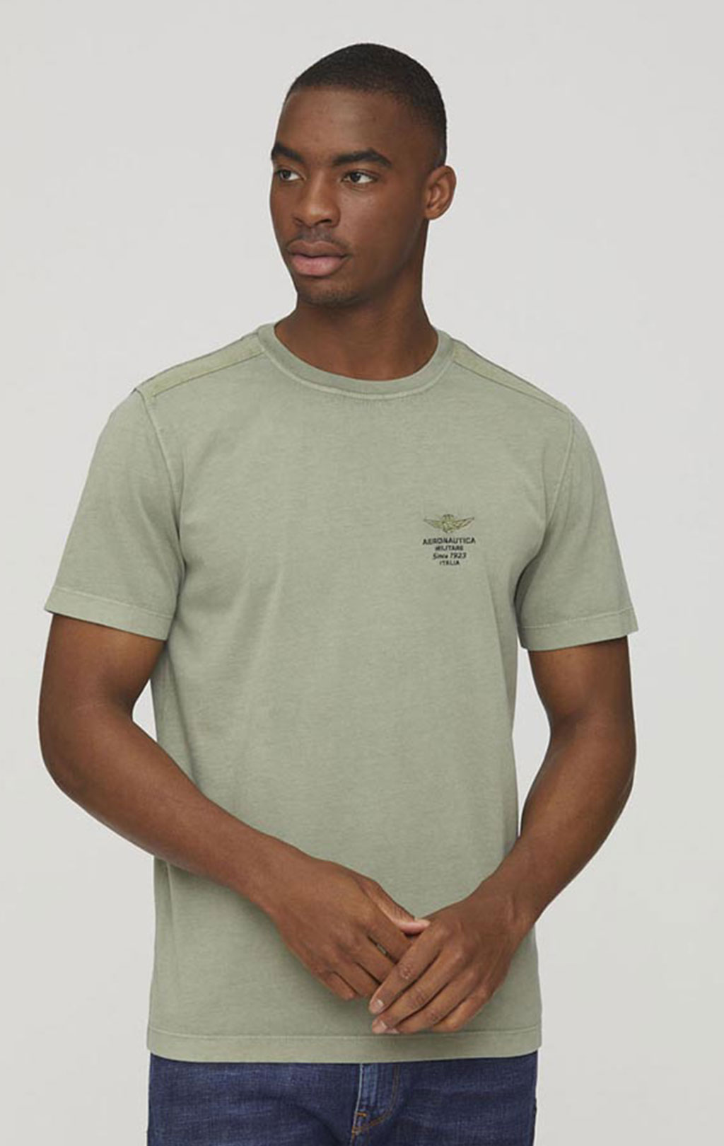 Футболка AERONAUTICA MILITARE SS 24/IN sage green (TS 2205) 