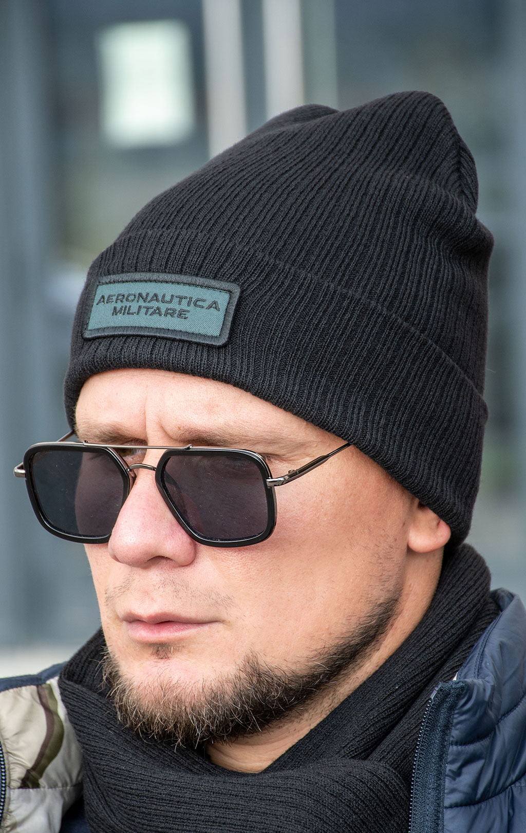 Шапка вязаная AERONAUTICA MILITARE FW 24/25/CN jet black (CU 071) 