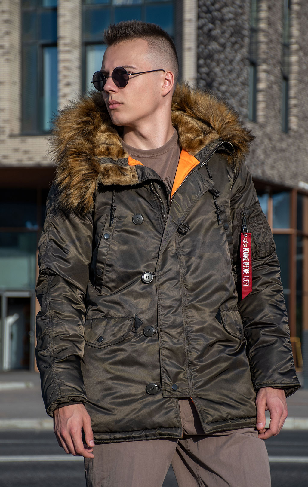 Аляска ALPHA INDUSTRIES VF 59 N-3B dark olive camo 