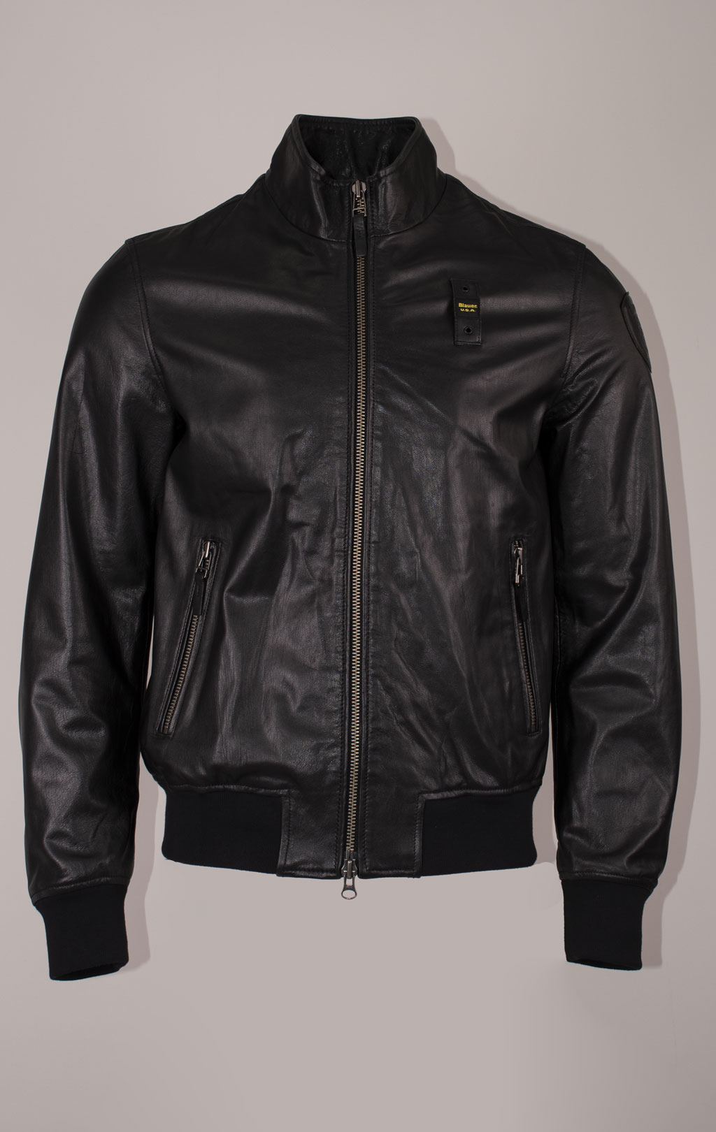 Куртка BLAUER кожа SS 24 m black (LO2417) 