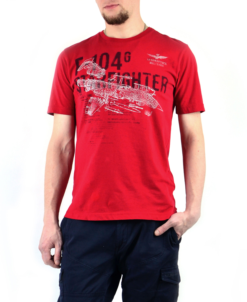 Футболка AERONAUTICA MILITARE red chili pepper (TS 1513) 