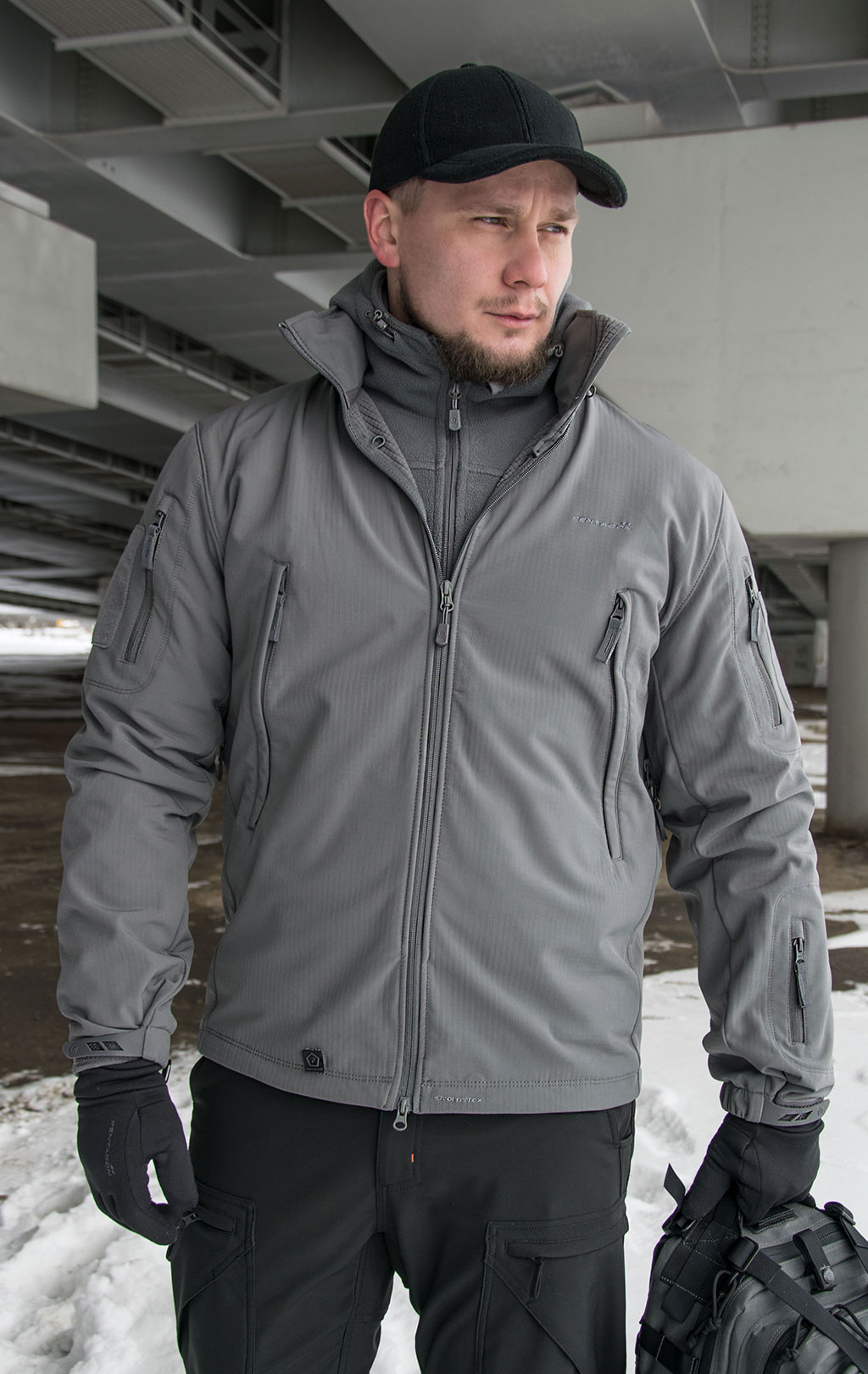 Куртка тактическая softshell Pentagon мембрана ARTAXES Soft Shell grey wolf 08011 