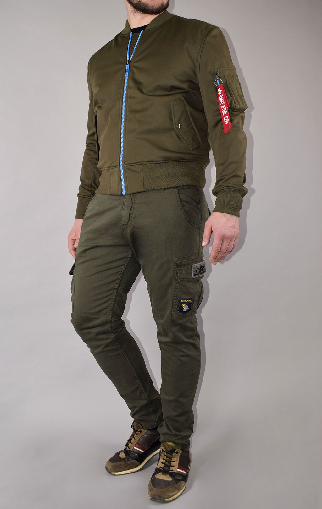 Ветровка ALPHA INDUSTRIES big size MA-1 Soft Shell olive 