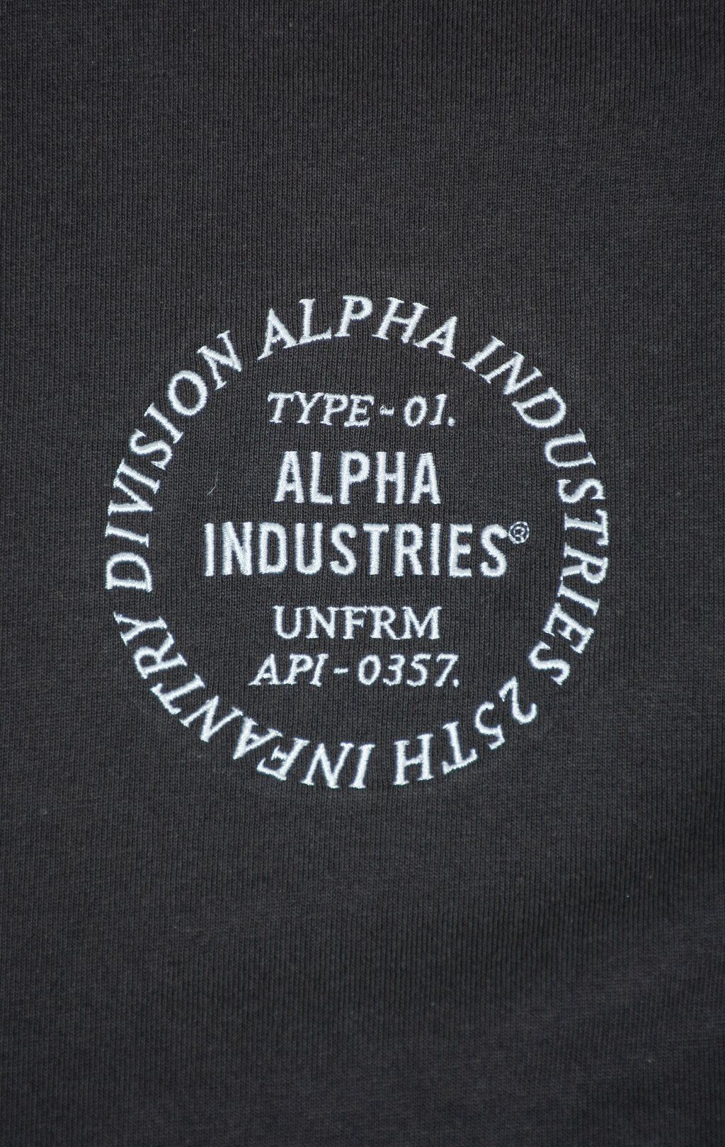 Лонгслив ALPHA INDUSTRIES UNFRM LS RAGLAN T-SHIRT FW 25/26 black M001145 