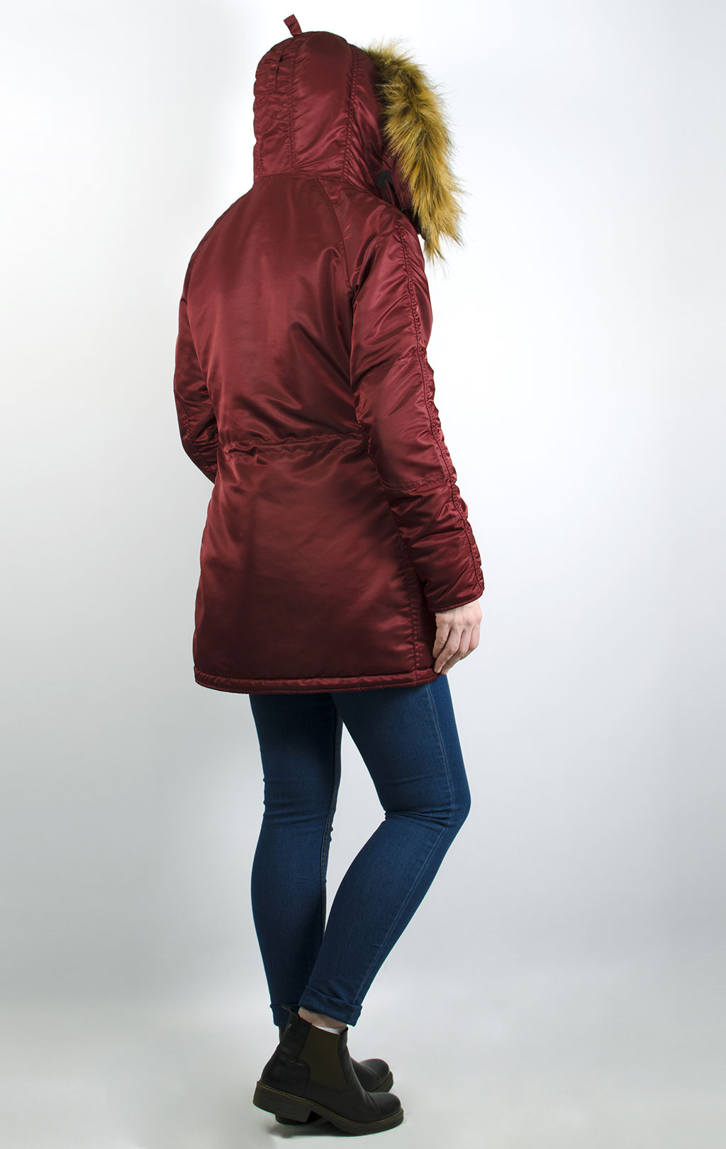 Женская аляска ALPHA INDUSTRIES VF 59 N-3B burgundy 