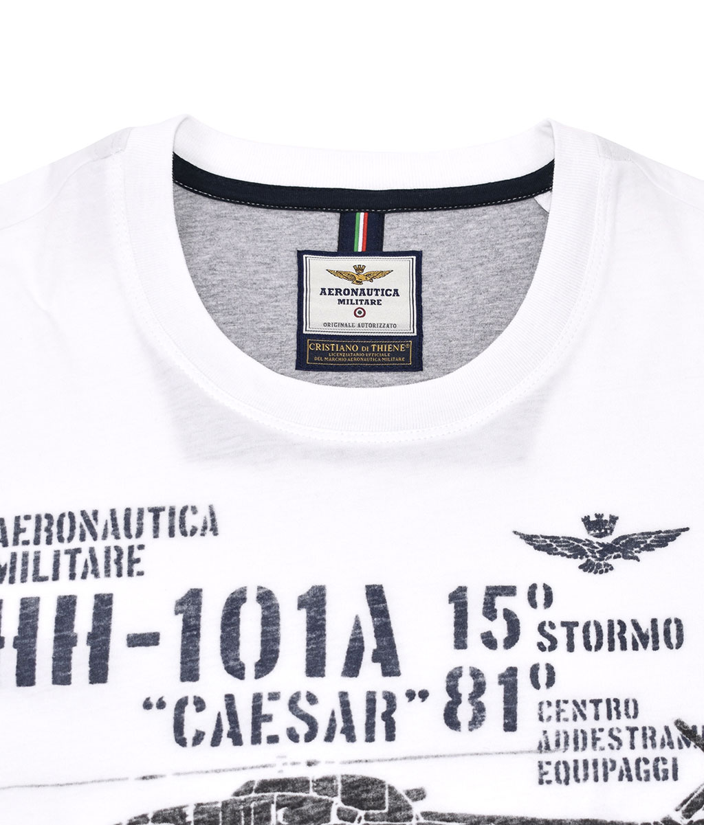 Футболка AERONAUTICA MILITARE SS 20/IN off white (TS 1707) 