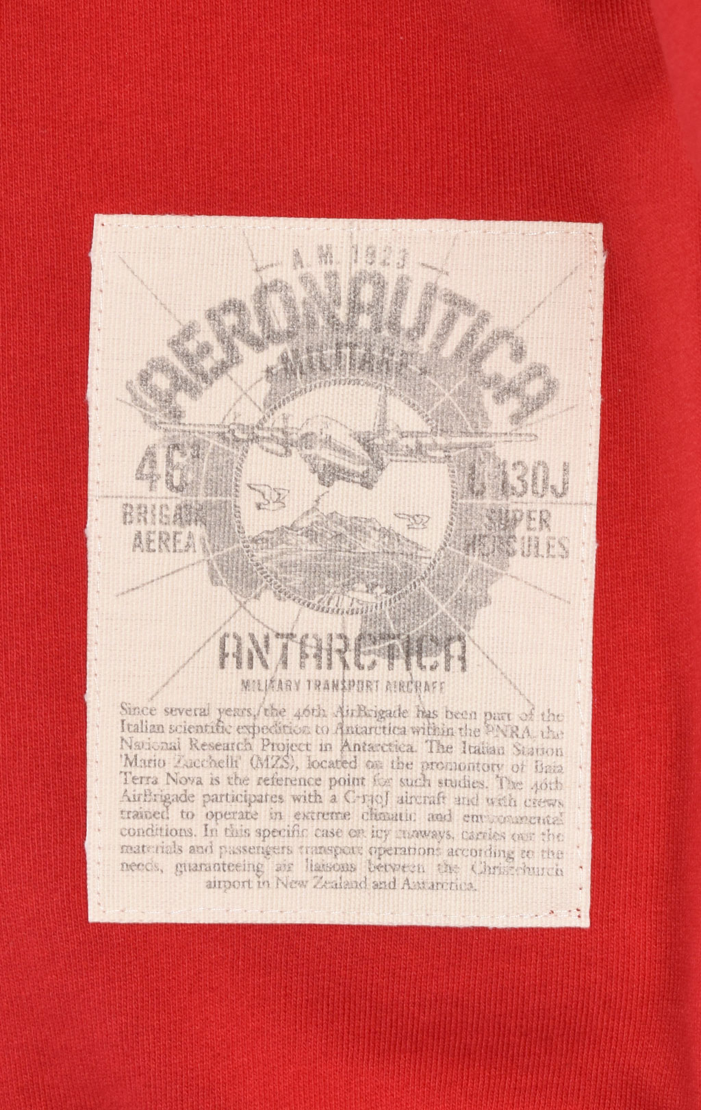 Олимпийка AERONAUTICA MILITARE ANTARCTICA FW 23/24/TR red (FE 1821) 