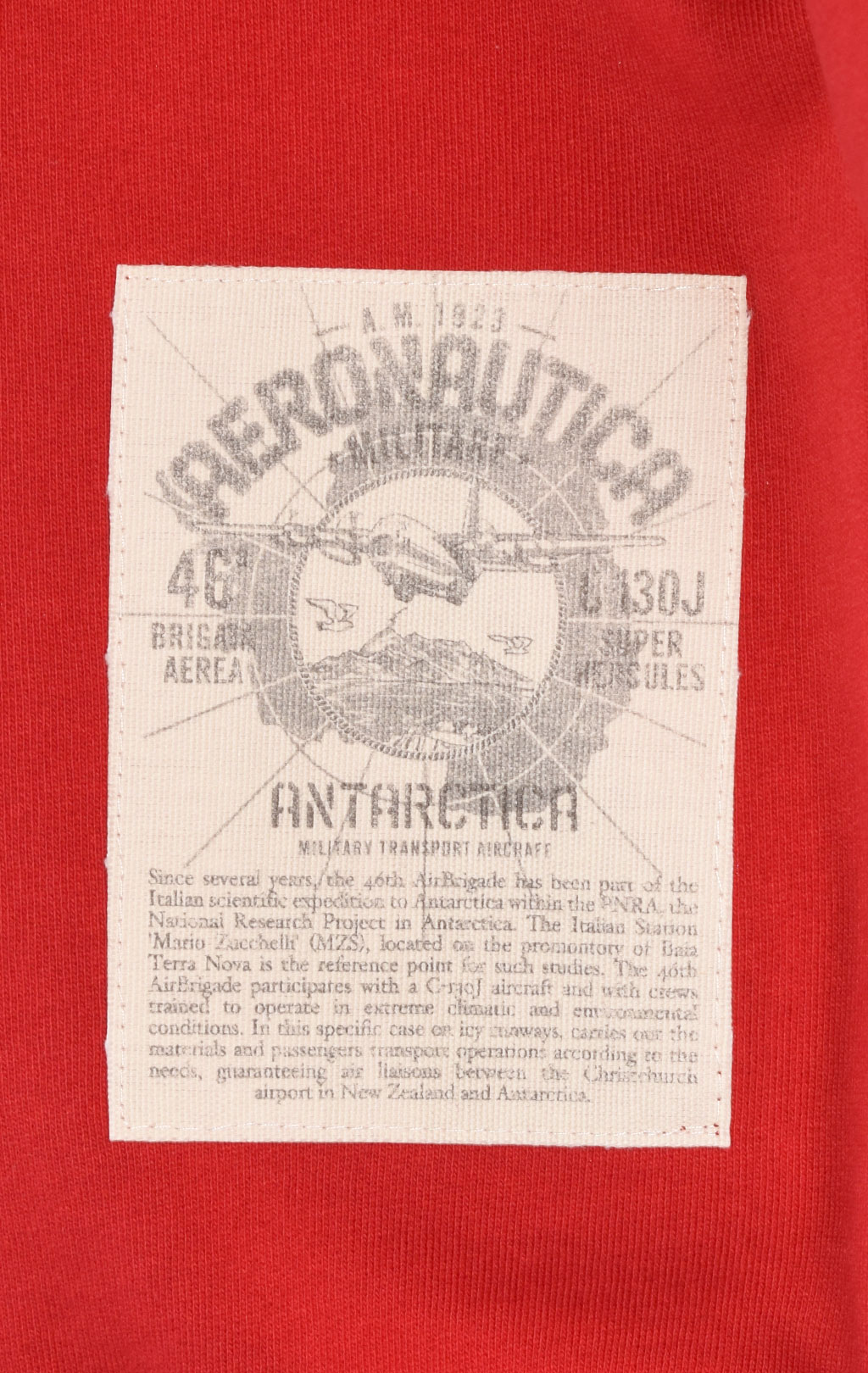 Олимпийка AERONAUTICA MILITARE ANTARCTICA FW 23/24/TR red (FE 1821)