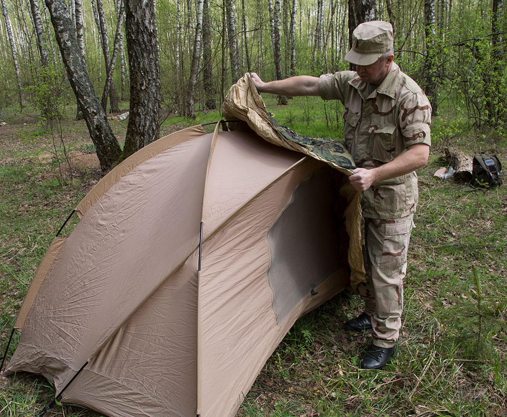 Палатка армейская USMC camo woodland б/у США