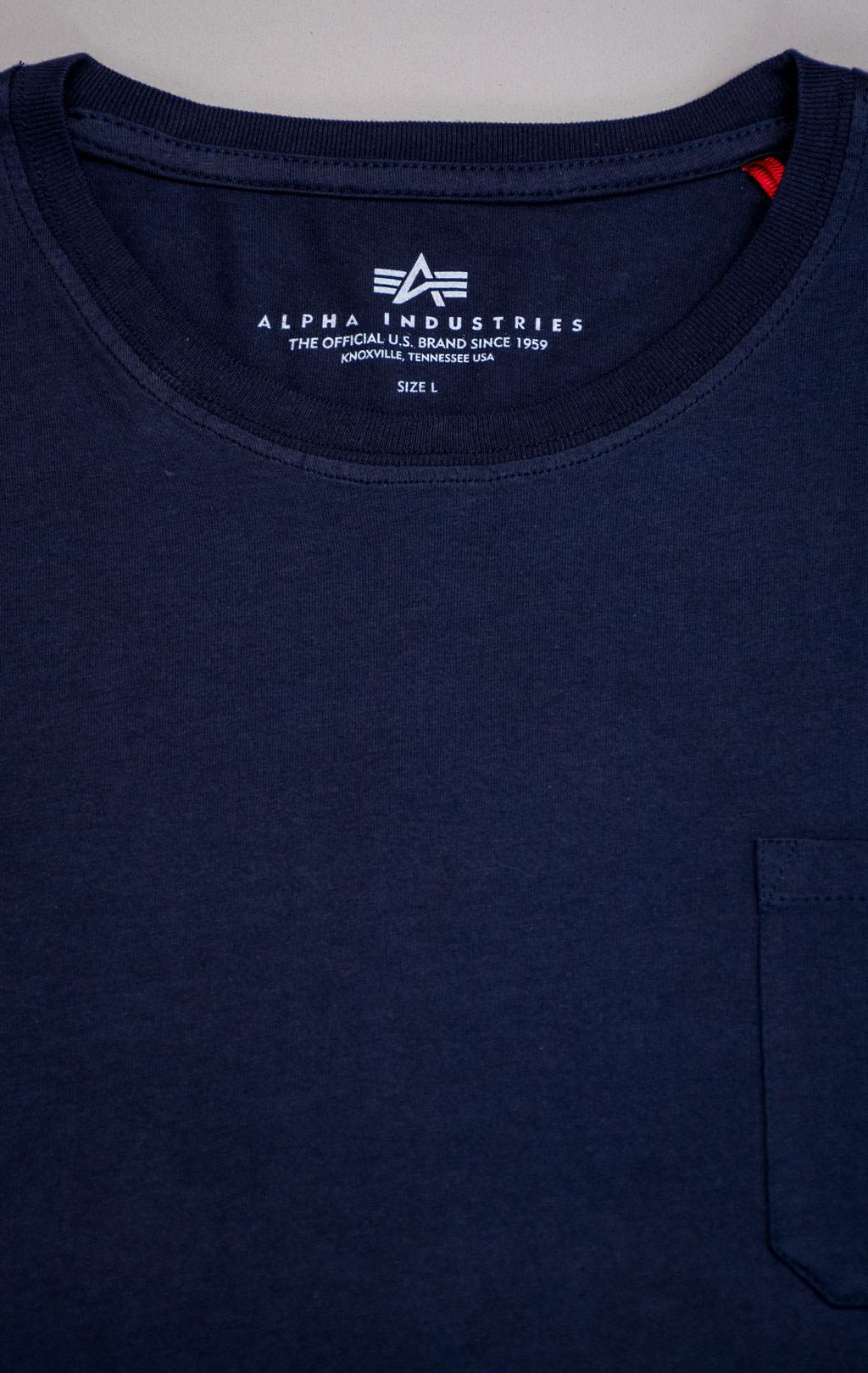 Лонгслив ALPHA INDUSTRIES NASA LS rep. blue 