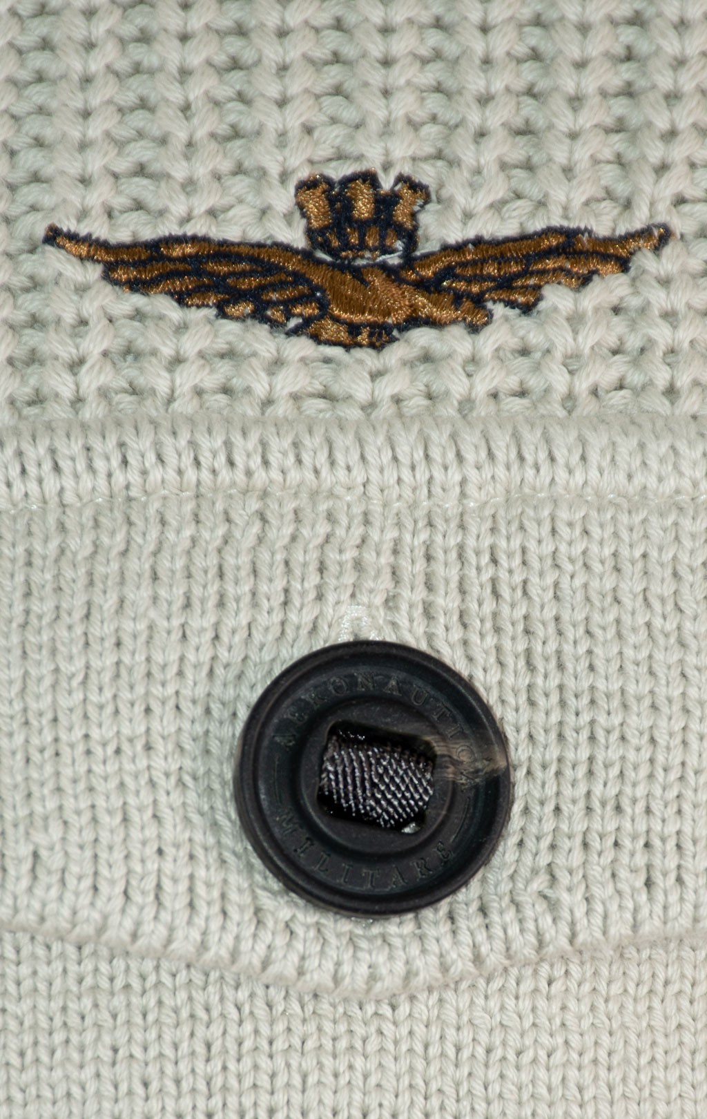 Свитер на молнии AERONAUTICA MILITARE FW 25/26/BL pellican (MA 1565) 