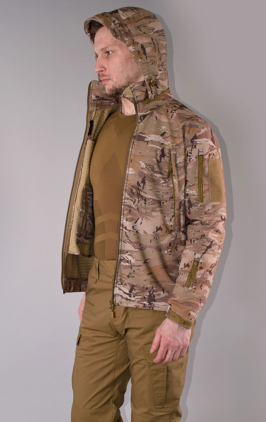 Куртка тактическая softshell Pentagon мембрана ARTAXES big size camo penta 08011 