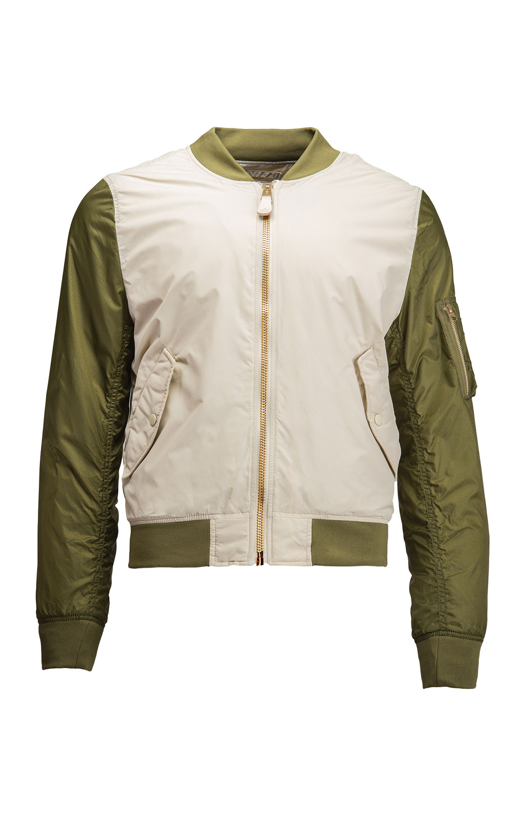 Ветровка ALPHA INDUSTRIES L-2B DRAGONFLY BLOOD CHIT vintage white/jungle green 