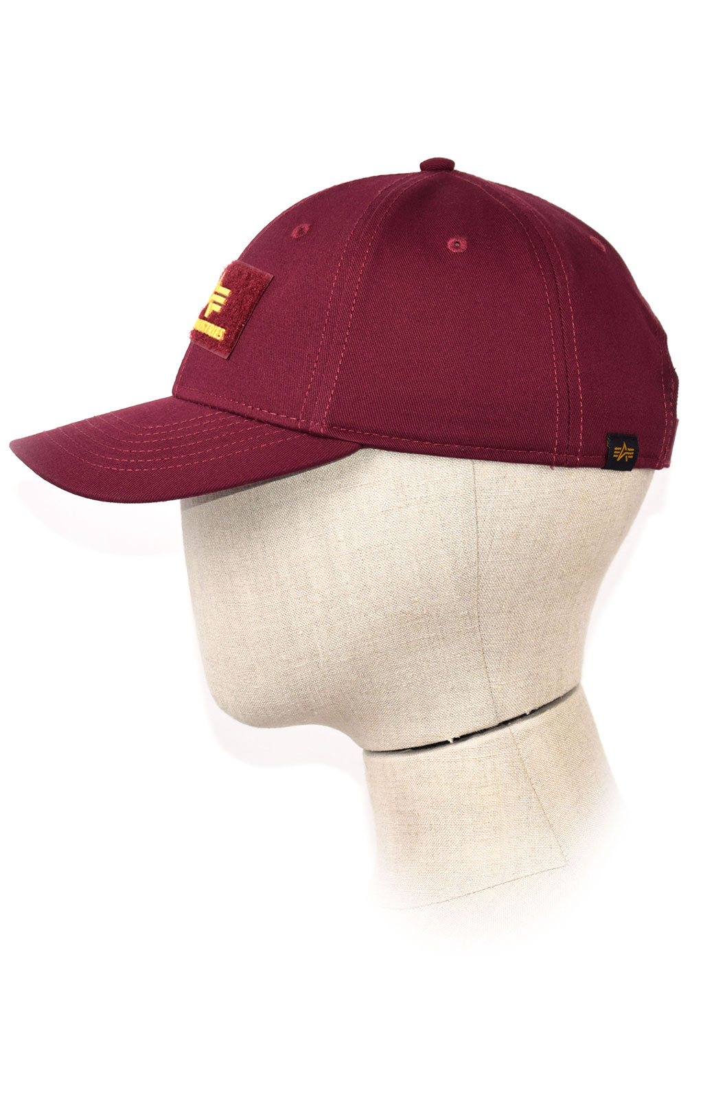 Бейсболка ALPHA INDUSTRIES VELCRO CAP II burgundy 