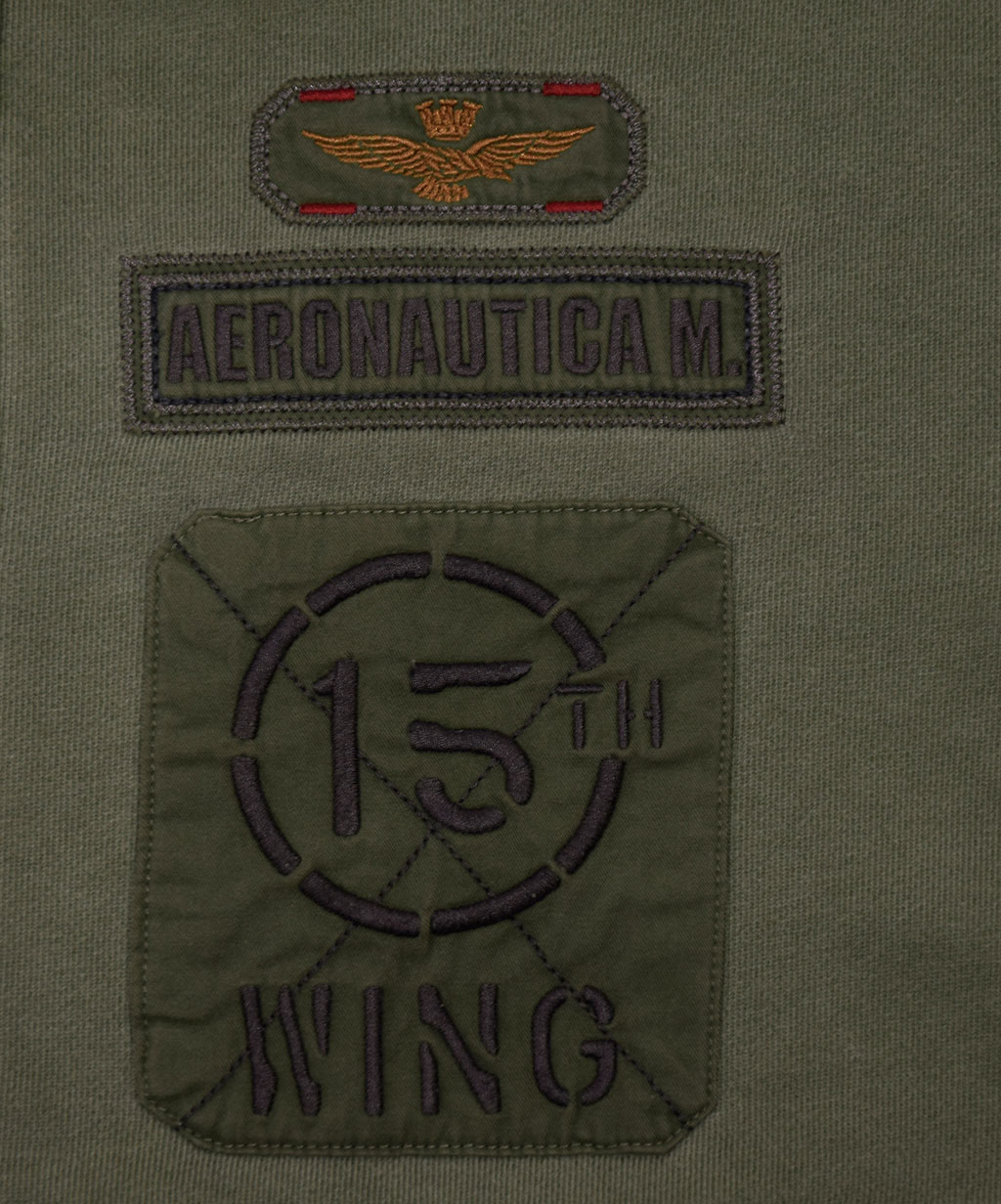Толстовка AERONAUTICA MILITARE verde salvia (FE 1327) 
