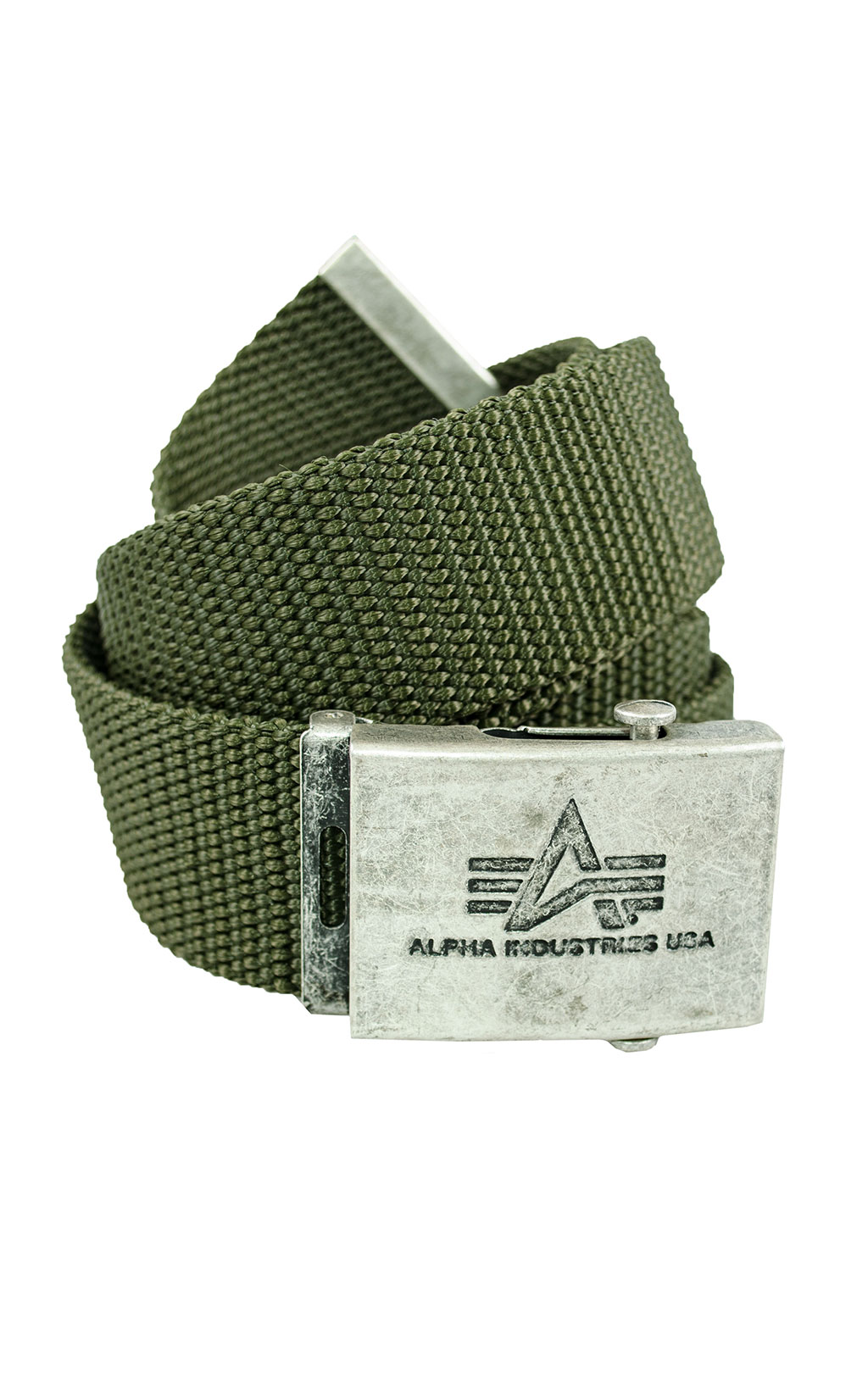 Ремень брючный ALPHA INDUSTRIES HEAVY DUTY BELT 4 cm olive 