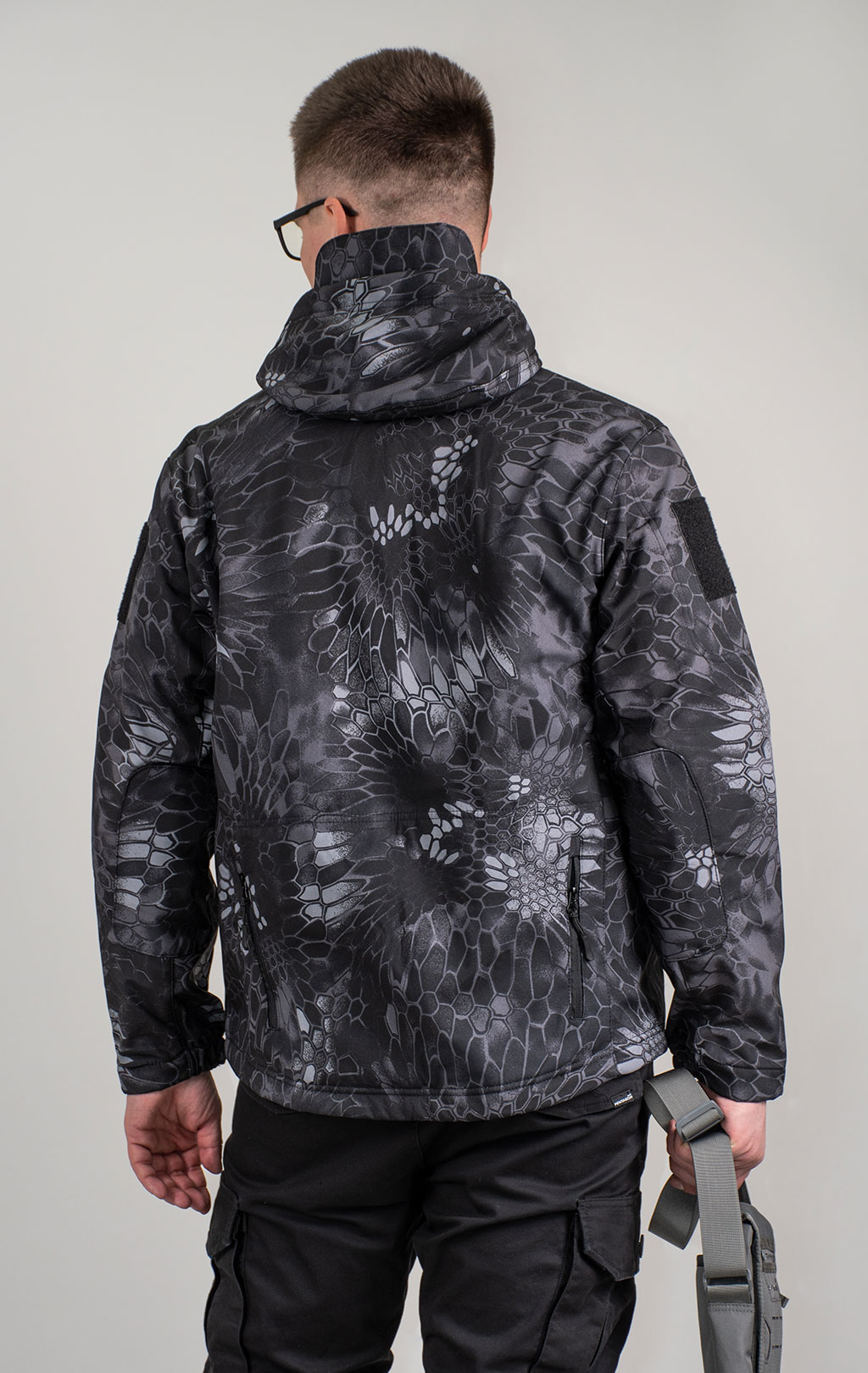 Куртка с капюшоном SABADO TAD SOFT SHELL black python f-1904 