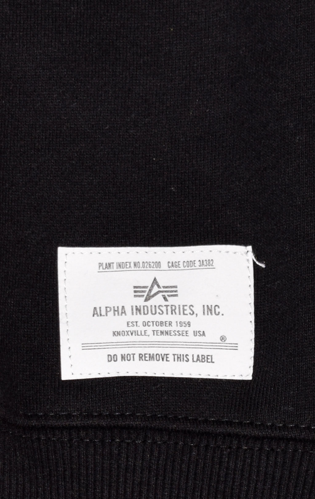 Свитшот ALPHA INDUSTRIES NASA COLUMBIA CREWNECK FW 21/22 black 