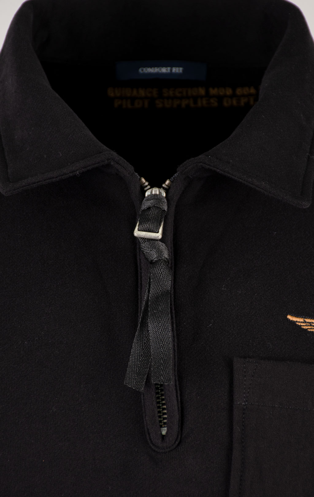 Свитшот AERONAUTICA MILITARE FW 25/26/TR jet black (FE 2067) 