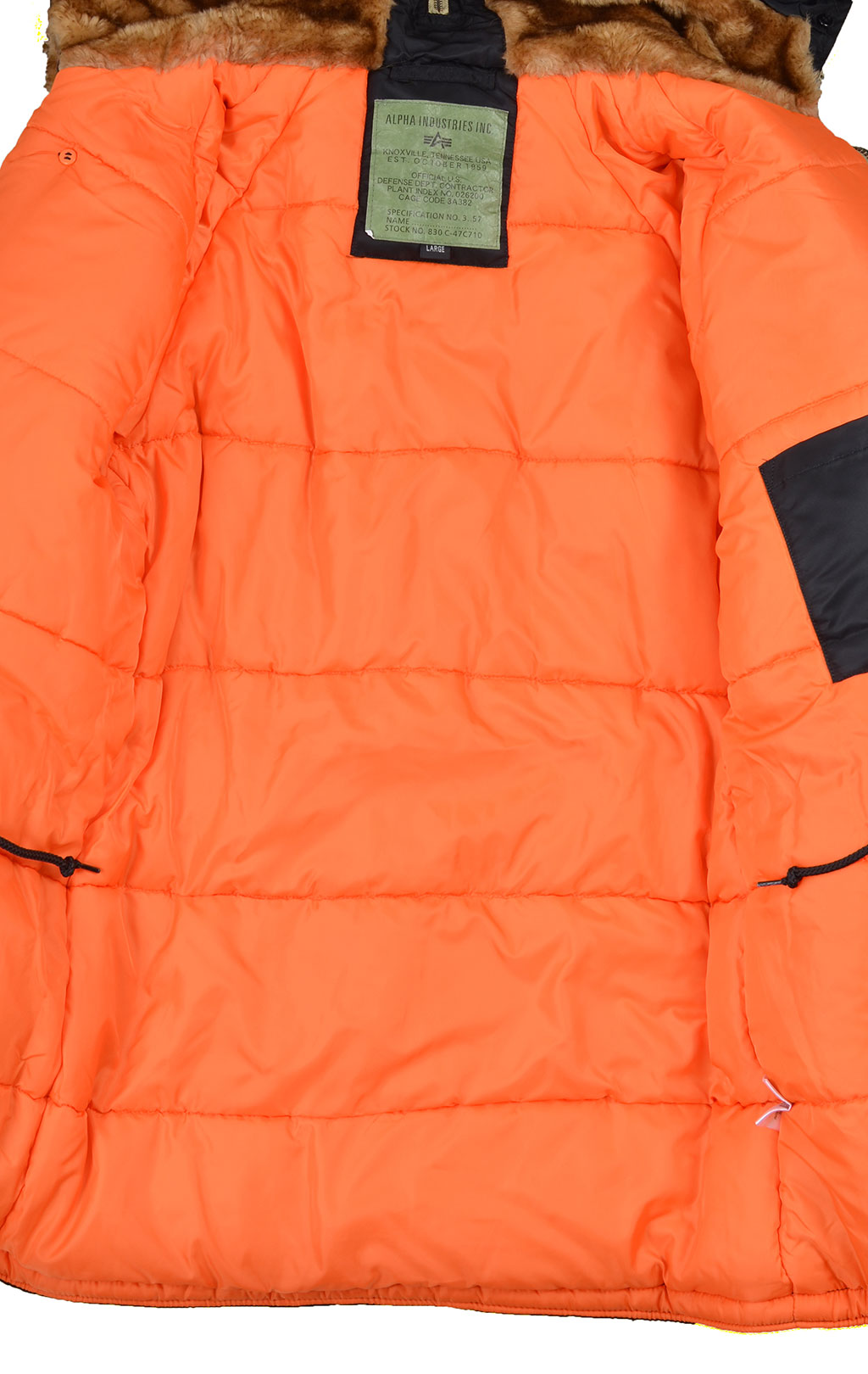 Аляска ALPHA INDUSTRIES ART VF big size N-3B натур. мех black 