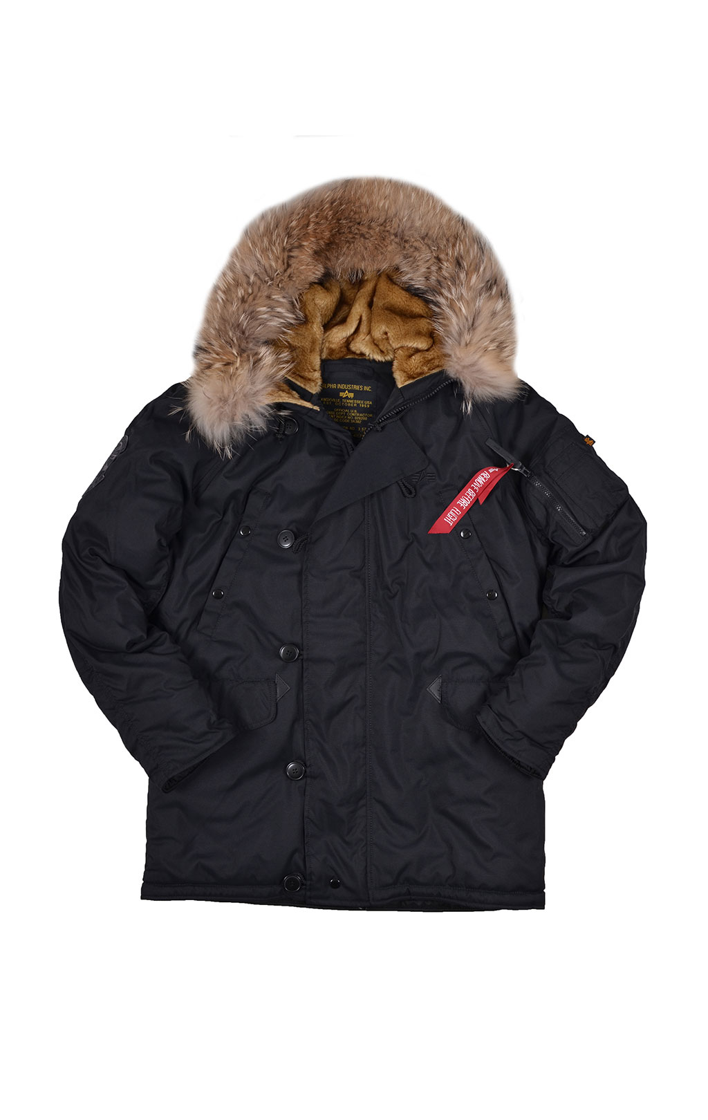 Аляска ALPHA INDUSTRIES EXPLORER big size натур. мех black 