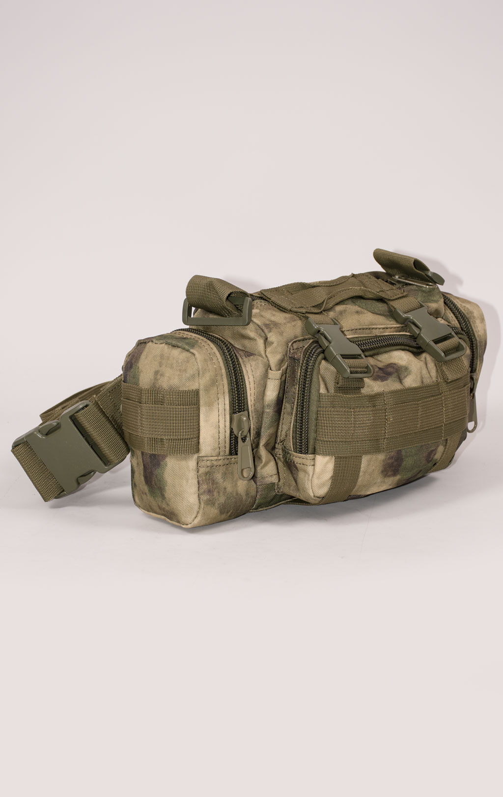 Рюкзак тактический ASSAULT 60L с поясной сумкой + 2 подсумка green camo BS-016 Китай