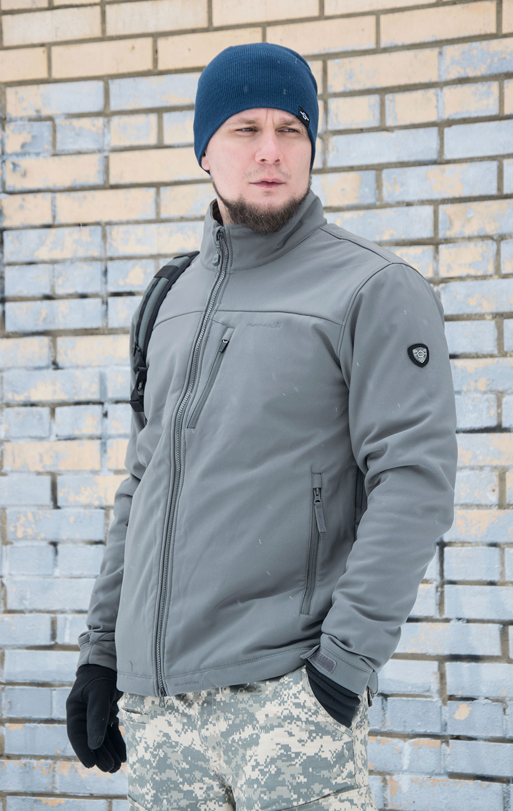 Куртка тактическая softshell Pentagon REINER 2.0 Soft Shell grey wolf 08012 