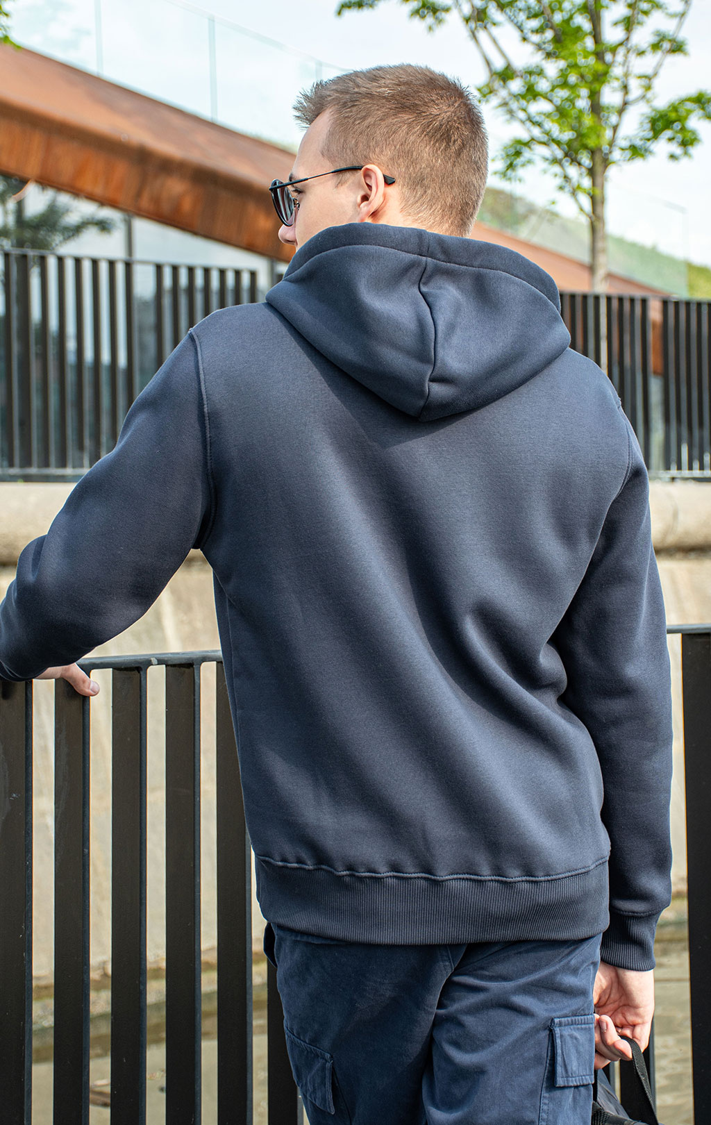 Толстовка ALPHA INDUSTRIES BASIC ZIP HOODY SMALL LOGO rep. blue 