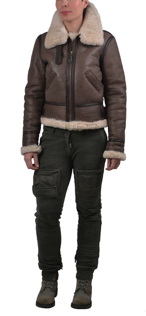 Куртка-пилот COCKPIT жен. Sheepskin B-3 кожан. brown (W72N100) Куртка-пилот COCKPIT жен. Sheepskin B-3 кожан. brown (W72N100)