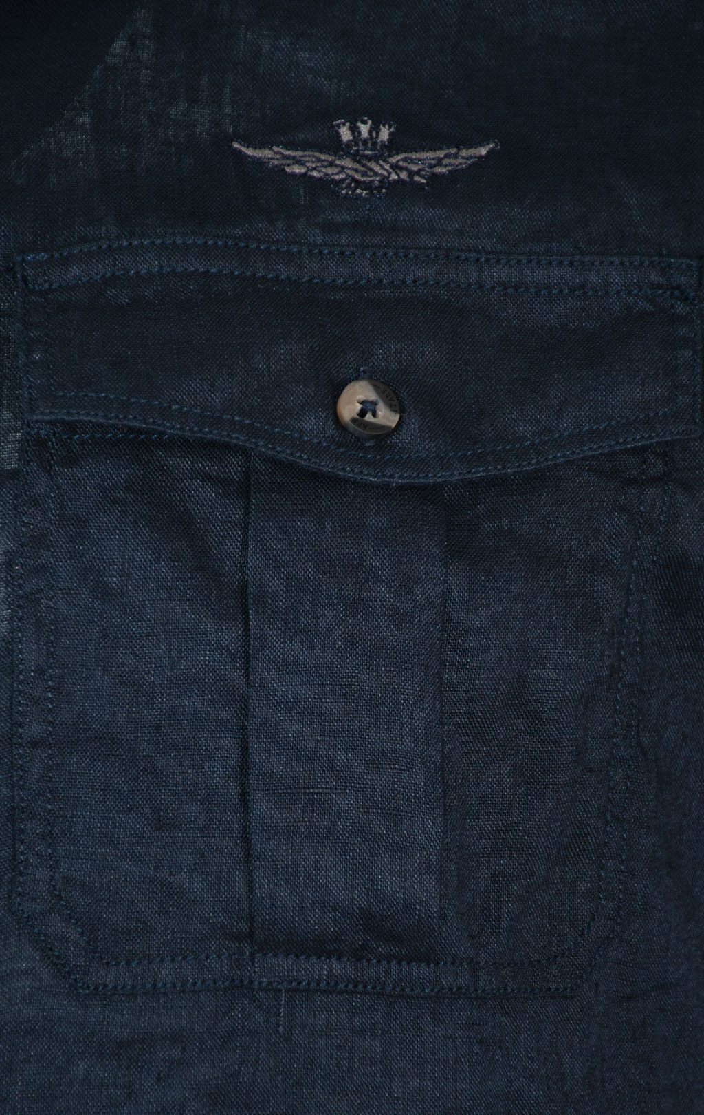 Рубашка AERONAUTICA MILITARE короткий рукав/SS 25 m/BD blue navy (CA 1278) 