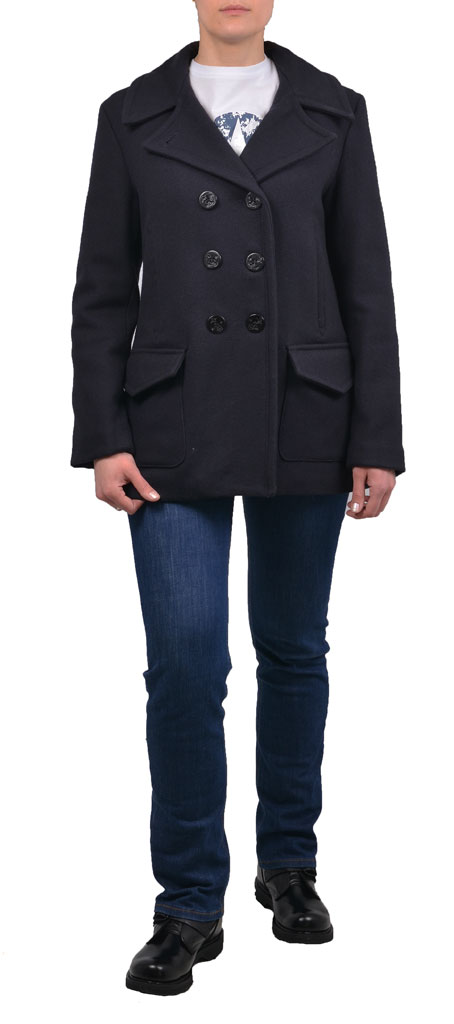Бушлат морской COCKPIT жен. Pea Coat navy (W28I002) Бушлат морской COCKPIT жен. Pea Coat navy (W28I002)
